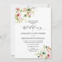 Blush & white roses with  gold splashes 