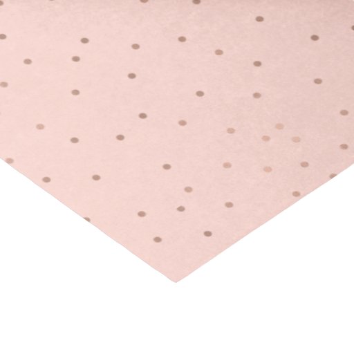 Image of Blush with Rose Gold Polka Dot Tissue Paper