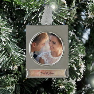 Blushed Floral Vintage Wedding Ornament