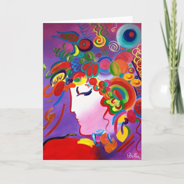 Blushing Beauty Greeting Card (Front)