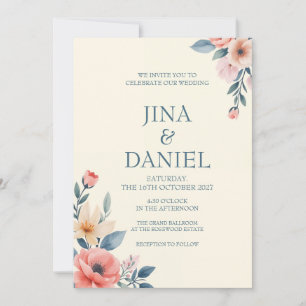 Blushing Bloom Invitation