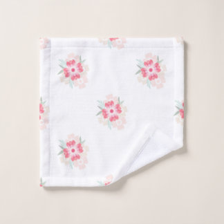 "Blushing Blossom"  Wash Cloth