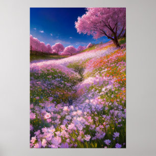Blushing Blossoms Poster