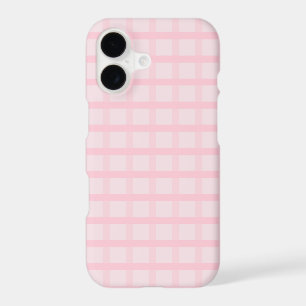 Blushing Bride And Tea Rose Pink Gingham Pattern