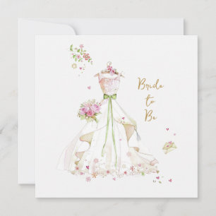 Blushing Bride in Bloom Bride to Be Card