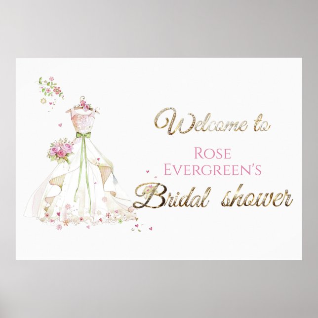 Blushing Bride in Bloom Bride to Be Poster (Front)