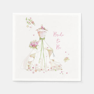 Blushing Bride in Bloom Napkin