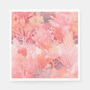 Blushing coral napkin