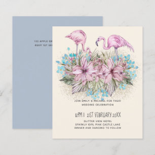 Blushing Flamingos Tropical Beach Wedding 