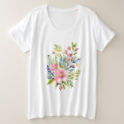 Blushing Garden Watercolor Floral Bouquet