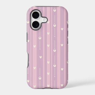 Blushing Heart Stripes Pattern