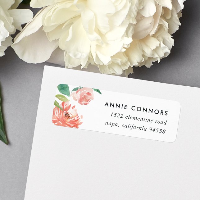 Blushing Peony | Return Address Labels (Creator Uploaded)