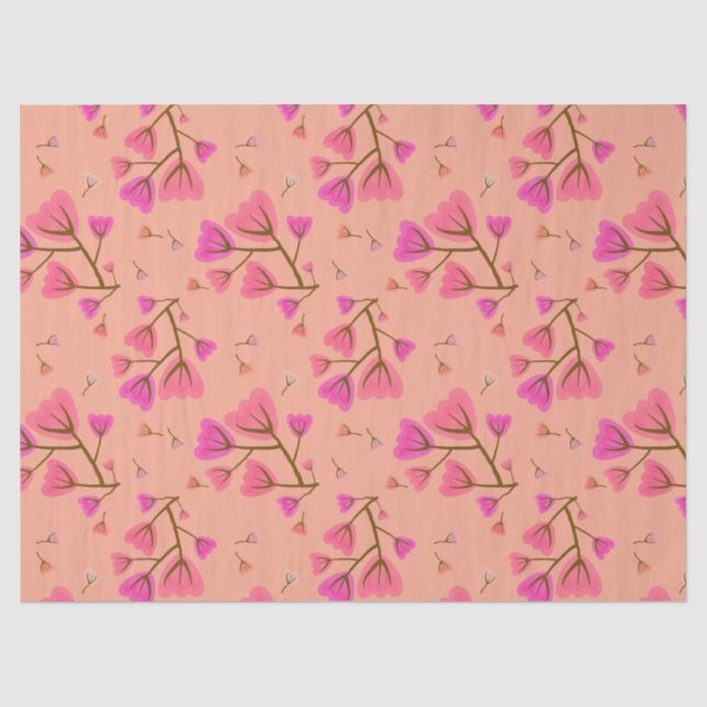 Blushing Petals Decorative Tissue Paper (Front)