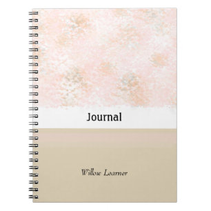 Blushing Pink and Taupe Journal