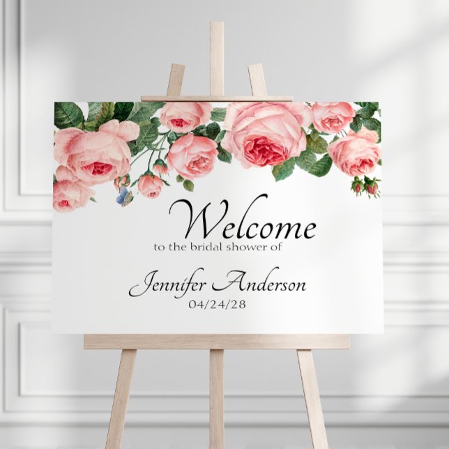Blushing Pink Rose Shower Poster (Creator Uploaded)