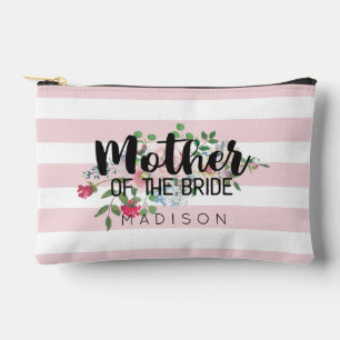 Blushing Rose Floral Wedding Mother of the Bride Accessory Pouch