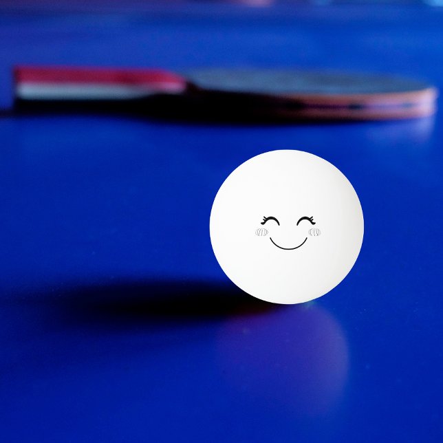 Blushing Smile Face Ping Pong Ball (Creator Uploaded)