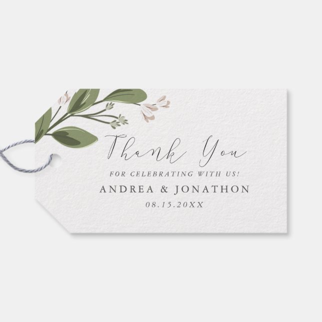 Blushing Sprigs Favour Tag (Back Horizontal)