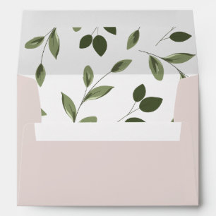 Blushing Sprigs Invitation Envelope