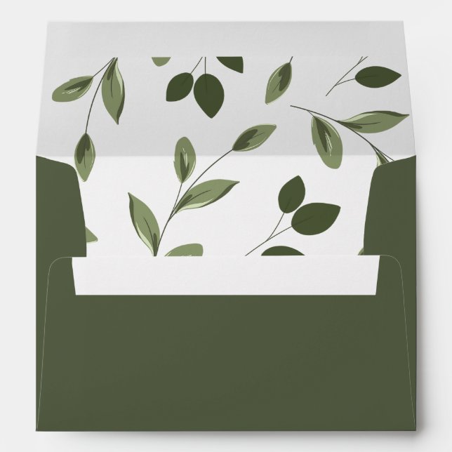 Blushing Sprigs Invitation Envelope (Back (Bottom))