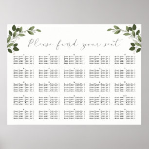Blushing Sprigs, Seating Chart