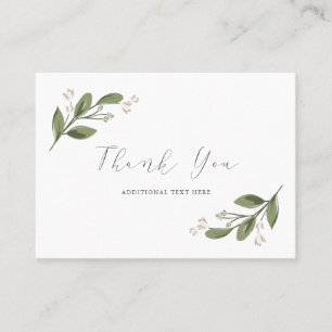 Blushing Sprigs Thank You Place Cards