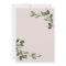 Blushing Sprigs Wedding Invite with Pink Back
