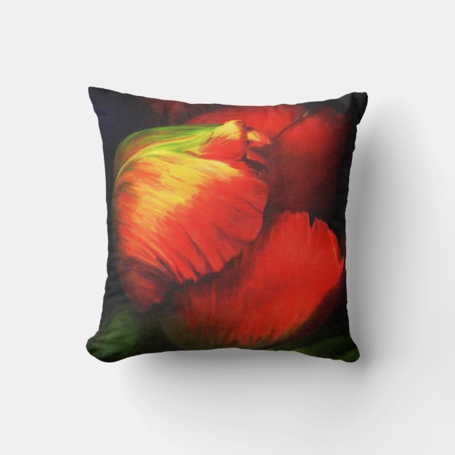 Blushing Tulips Cushion (Front)