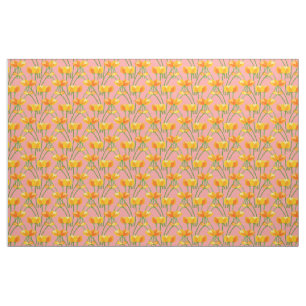 Blushing Tulips Fabric