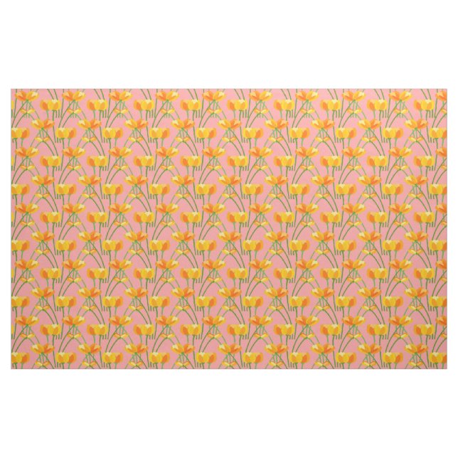 Blushing Tulips Fabric (Fat Quarter)