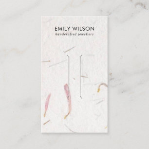 BLUSHPETAL HANDMADE PAPER  HAIR CLIP DISPLAY CARD