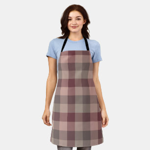 Blushwood plaid apron