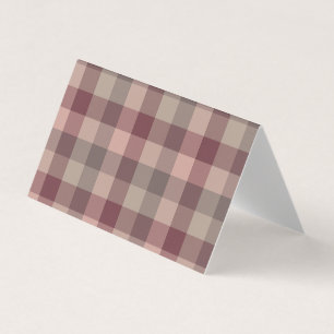 Blushwood plaid business card