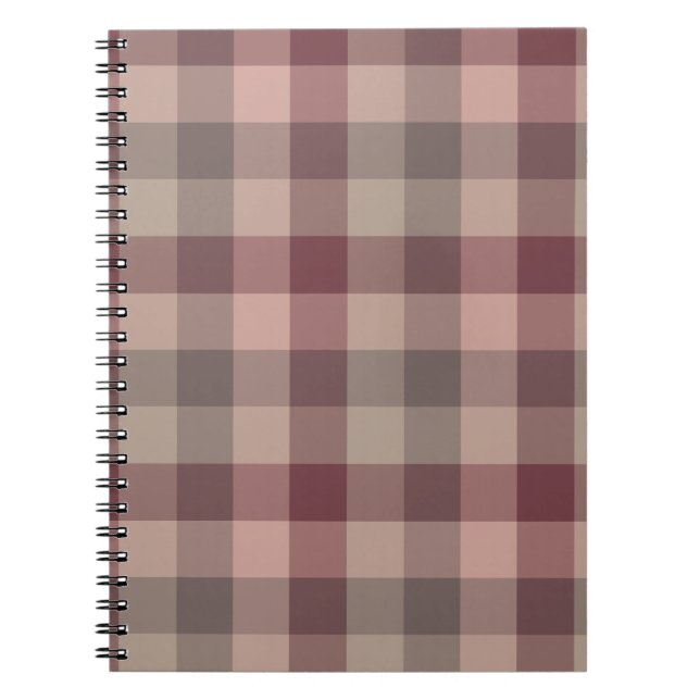 Blushwood plaid notebook (Front)