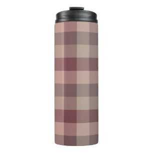 Blushwood plaid thermal tumbler