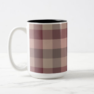 Blushwood plaid Two-Tone coffee mug
