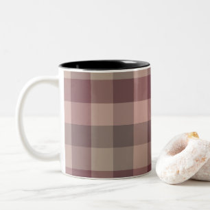 Blushwood plaid Two-Tone coffee mug