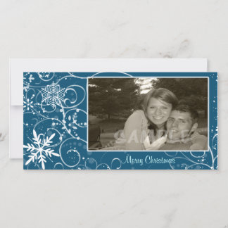 Blustery Winter Holiday Card
