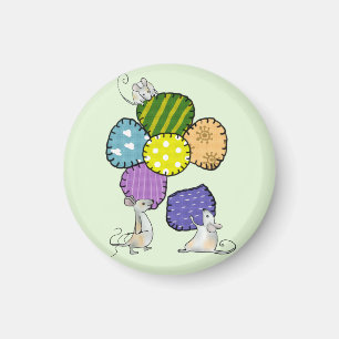 Blüte nähen magnet