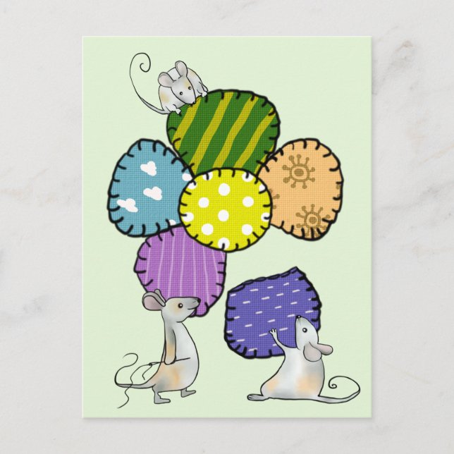 Blüte nähen postcard (Front)