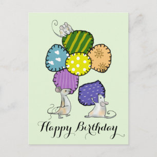 Blüte nähen postcard