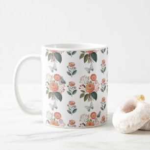 Blütenzauber mit Schmetterlingsflügeln Coffee Mug