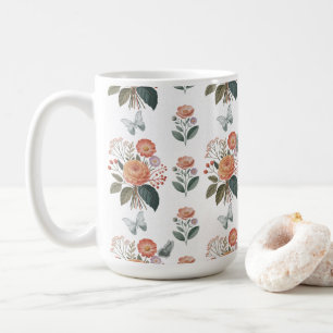 Blütenzauber mit Schmetterlingsflügeln Coffee Mug