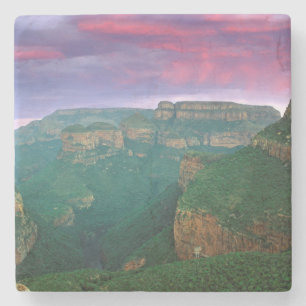 Blyde River Canyon At Sunset, South Africa Stone Coaster