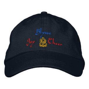 Blysse Name With English Meaning Navy Embroidered Hat