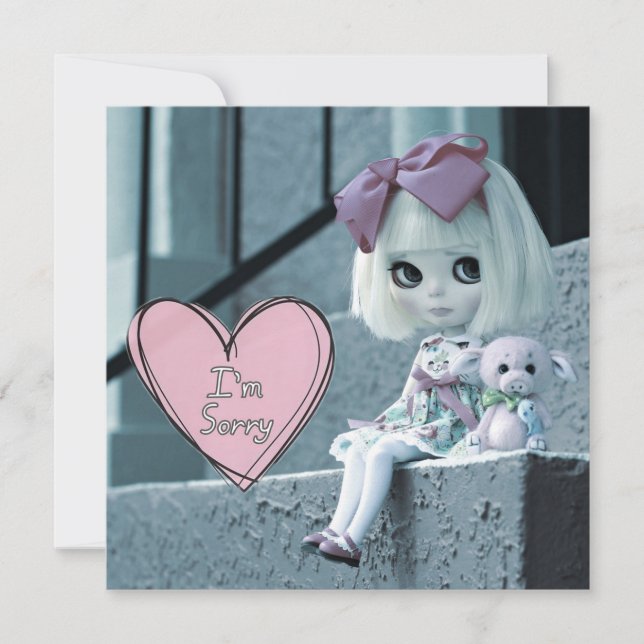Blythe Doll "I'm Sorry" Card (Front)