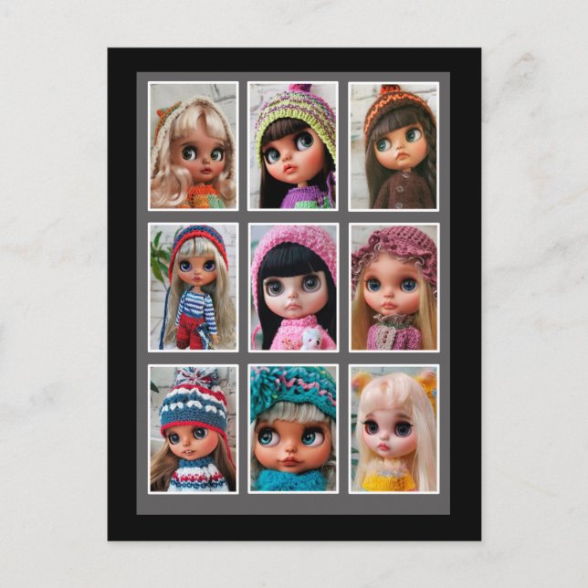 blythe dolls photos acrylic print postcard (Front)