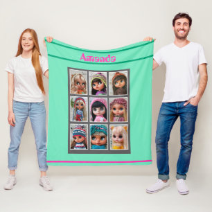 blythe dolls photos  fleece blanket