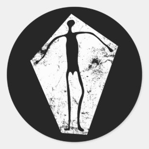 Blythe Intaglios geoglyph ancient anthropomorphic  Classic Round Sticker