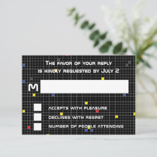 BM Bar Bat Mitzvah Game On RSVP Card